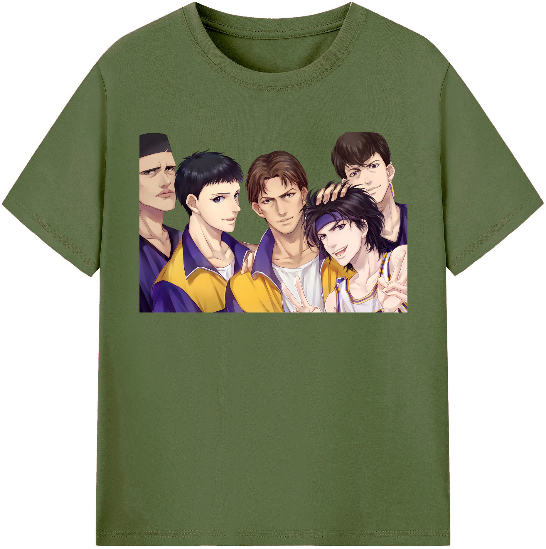 SLAM DUNK／スラムダンク 綿100％半袖Tシャツ（フロントプリント）